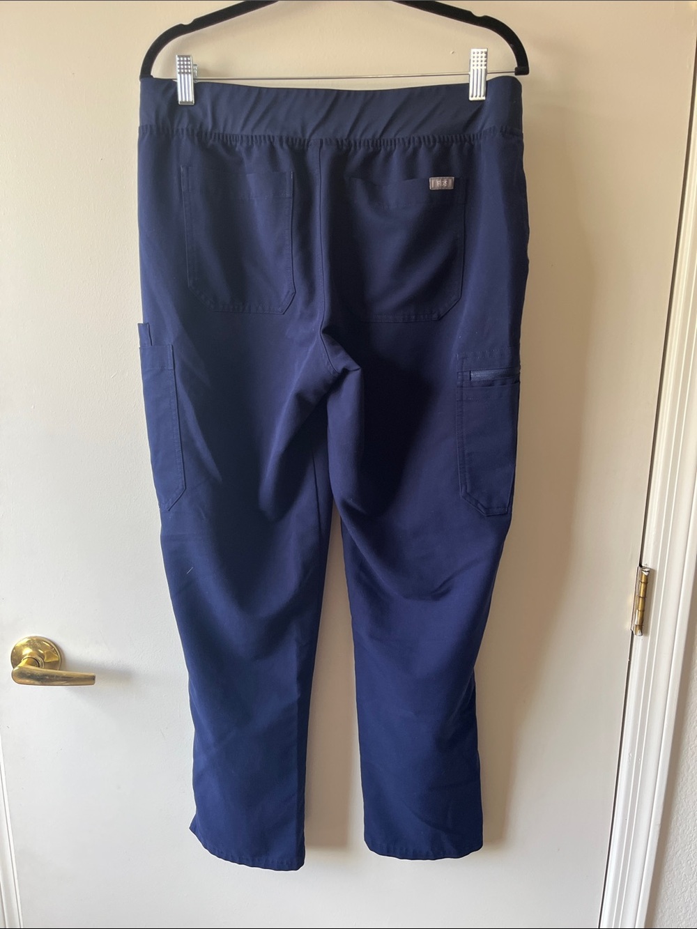 Figs Navy Women's Drawstring Cargo pants - Picture 3 of 6